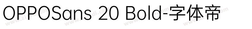 OPPOSans 20 Bold字体转换